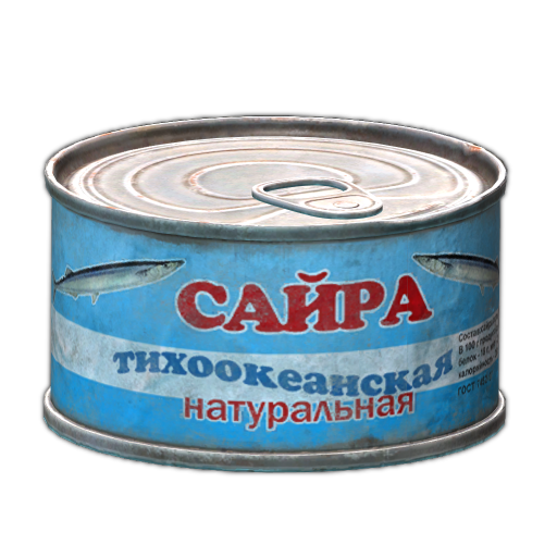 Can of pacific saury