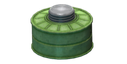 Gas mask air filter