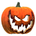 Jack-o'-lantern tactical pumpkin helmet