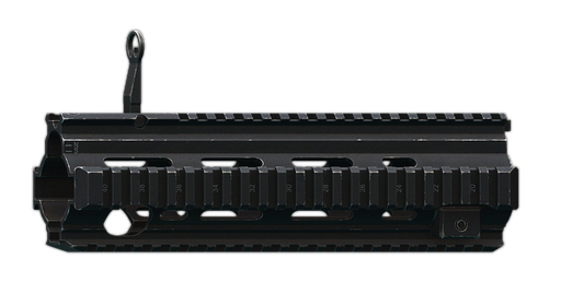 HK 416 Quad Rail handguard with flip-up front sight