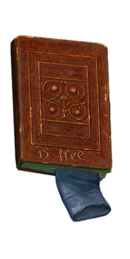 Battered antique book