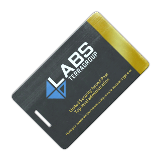 TerraGroup Labs keycard (Black)