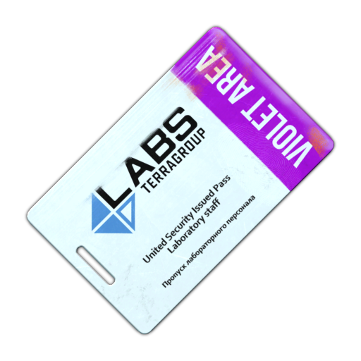 TerraGroup Labs keycard (Violet)
