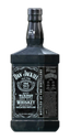 Bottle of Dan Jackiel whiskey