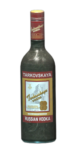 Bottle of Tarkovskaya vodka