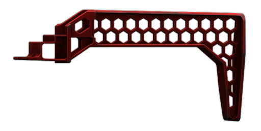 AKM/AK-74 Hexagon "Kocherga" stock (Anodized Red)