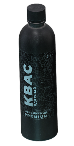Bottle of Norvinsky Yadreniy premium kvass (0.6L)