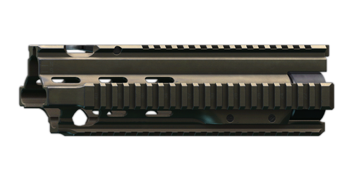 HK417 Patrol handguard with flip-up front sight