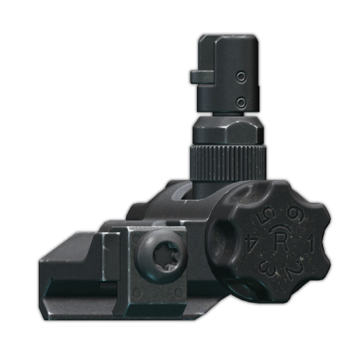 FN SCAR flip-up rear sight