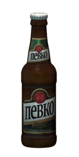 Bottle of Pevko Light beer