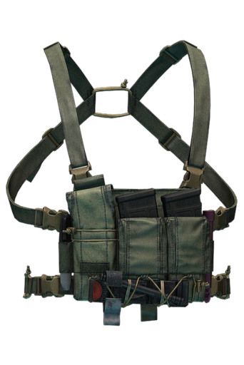 Zulu Nylon Gear M4 Reduced Signature Chest Rig (Ranger Green)