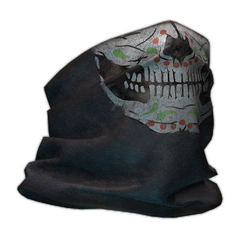 Lower half-mask (El Día de Muertos)