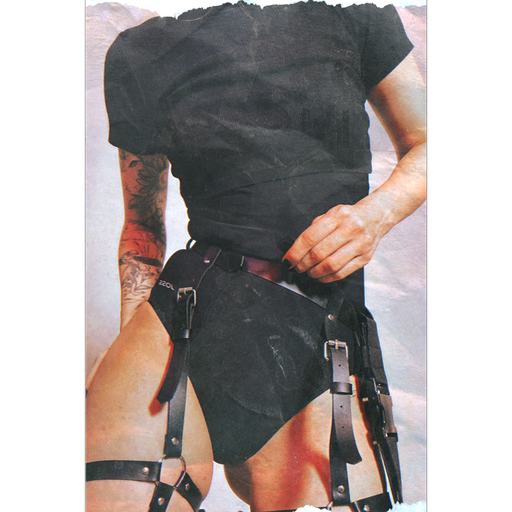 Unusual leather rig poster