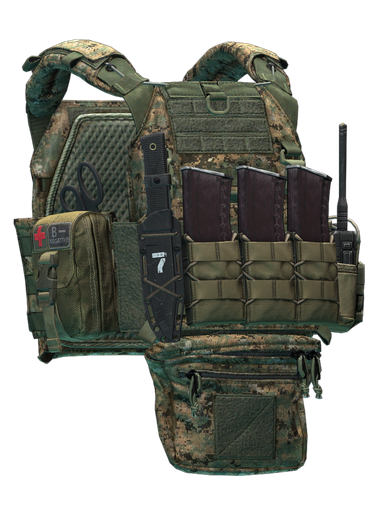 Чехол для бронеплит Stich Profi "Plate Carrier вер.2" (MARPAT Woodland)