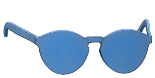 Mirror glasses (Blue)