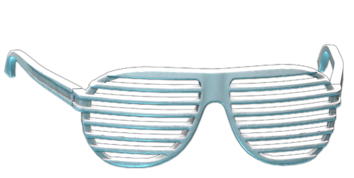 Shutter glasses (White)