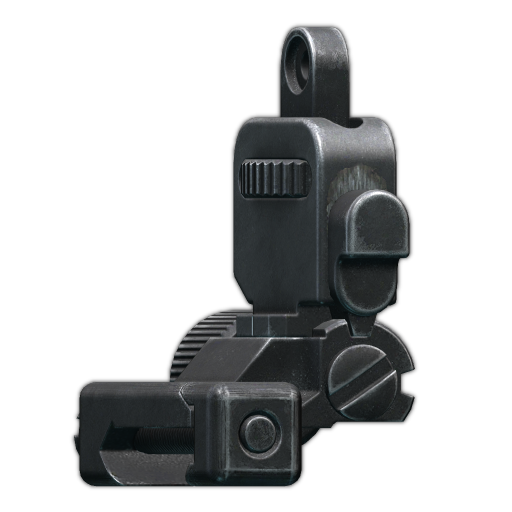Type 20 flip-up rear sight