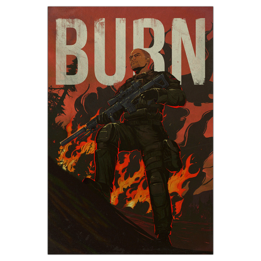 BURN poster
